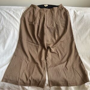 Maeve for Anthropologie | Sparkled Wide-Leg Houndstooth Trousers | 18W